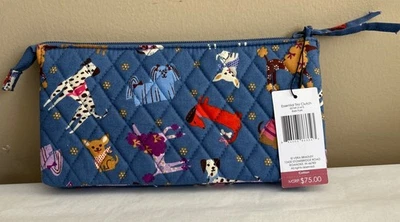 ¡NUEVO! Bolso de Mano Vera Bradley ~ Essential Trio ~Bark Park ~ Gris Azulado con Multi ~ Cremallera Foto 1 de 4