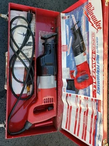 Milwaukee Heavy Duty High Performance Super Sawzall 6537-22 With Case & Blades - Picture 1 of 2
