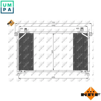 CONDENSER AIR CONDITIONING 35373 FOR FORD NISSAN TERRANO/II/Van MISTRAL 4cyl - Image 1 of 4
