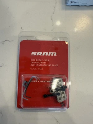 Pastilla de freno de disco SRAM, silenciosa, guía / sendero, placa de respaldo de acero, OEM, NUEVA EN CAJA Foto 1 de 3