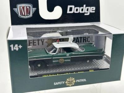 M2 Machines 1957 Dodge Coronet Police Car D500 1:64 Diecast Auto Meets R86 24-84 - Image 1 of 3