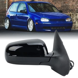 5Pin Right Side Electric Door Mirror For VW Golf MK4 1997-2007 with Heated Black - Picture 1 of 15