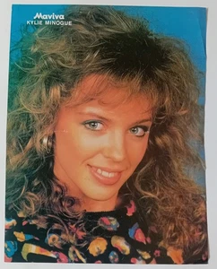 Póster vintage de doble cara de revista griega Kylie Minogue/Bon Jovi años 80 - Imagen 1 de 2