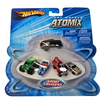 HOT WHEELS ATOMIX SPORT CRUISERS BOAT MONSTER TRUCK MICRO MACHINES 2004 HTF - Image 1 of 4