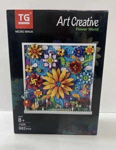 TG Blocks Micro Ladrillo Arte Creativo Mundo Flor 982 Piezas Nuevo en Caja - Imagen 1 de 2