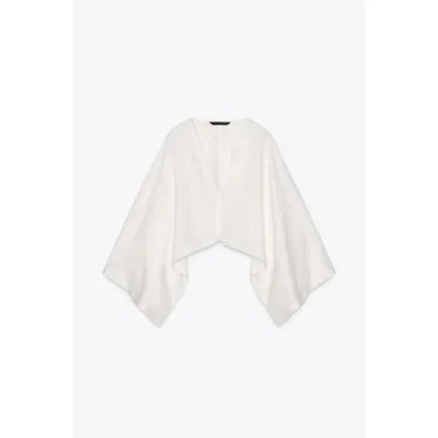 ZARA ASYMMETRIC CAPE KIMONO - Image 1 of 4