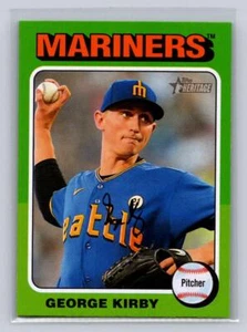 Topps Heritage #60 George Kirby SP-Seattle Mariners 2024 - Imagen 1 de 2