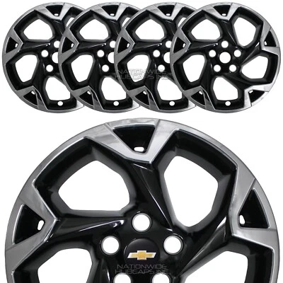 Tapacubos tapacubos tapacubos cromados negros Chevrolet Trax LS LT 2024-2026 Foto 1 de 4
