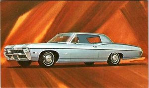 1968 IMPALA CUSTOM COUPE : CHEVROLET : VINTAGE ADVERTISING POSTCARD - Picture 1 of 2
