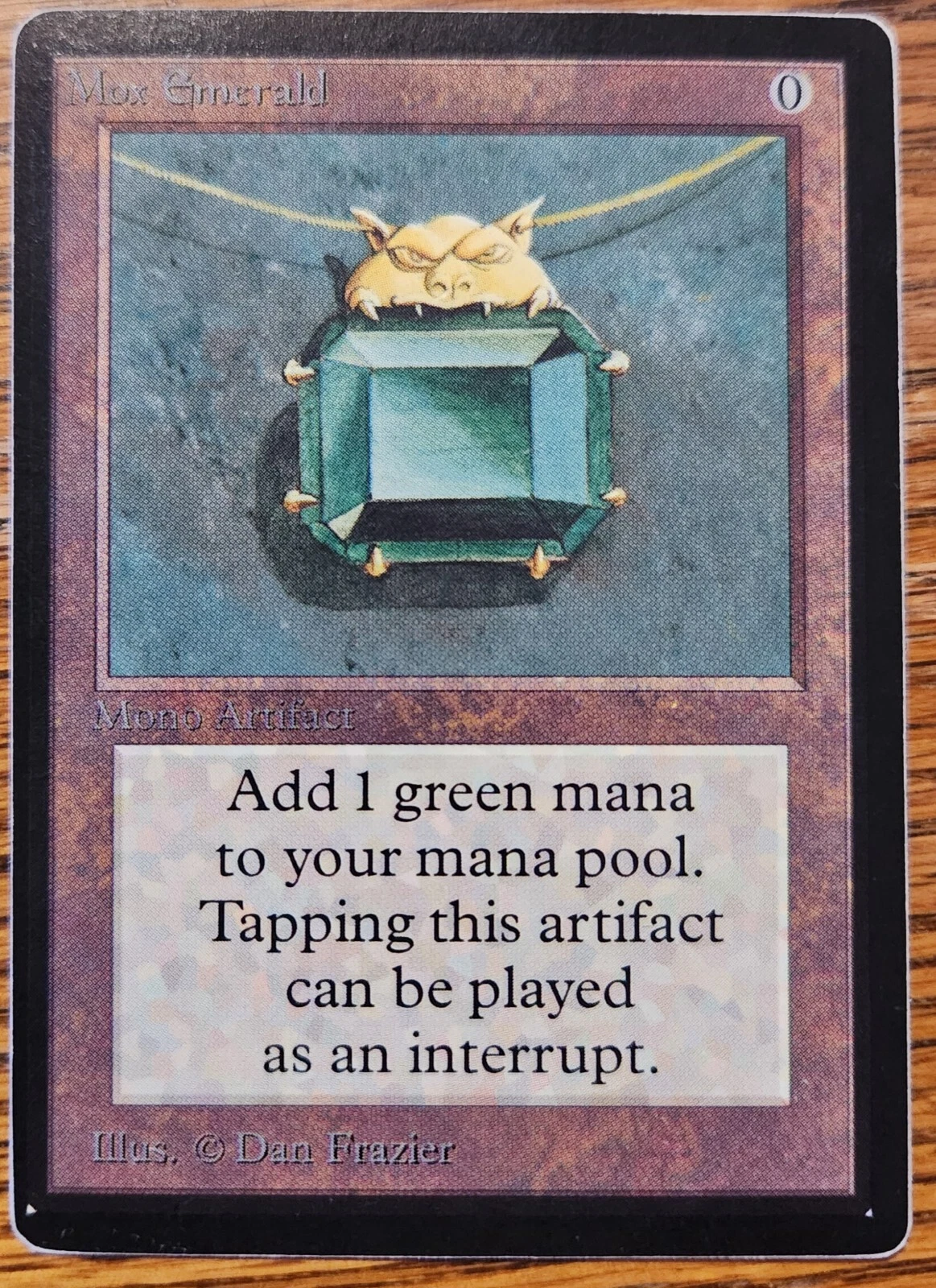 Mox Emerald Beta HEAVILY PLD (Reserved List Power 9 MTG Card) (393284) ABUGames