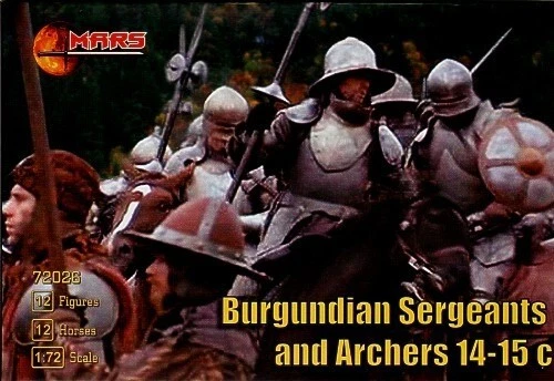 MARS  1:72  SET 72026 MEDIEVAL BURGUNDIAN SERGEANTS AND ARCHERS 14-15TH CENTURY - Image 1 of 1