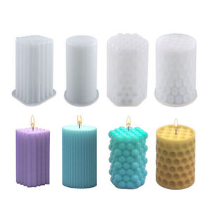 3D Candle Mould Geometric Shape DIY Perfume Soap Candle Making Wax Silicone Mold