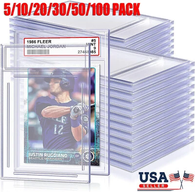 Empty Graded Card Holder PSA Style Slab for Trading Sports Cards Protector Case - Image 1 of 4