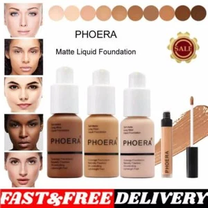 PHOERA Foundation Make-up volle Abdeckung schnelle Basis hellt langanhaltenden Farbton auf. - Bild 1 von 33