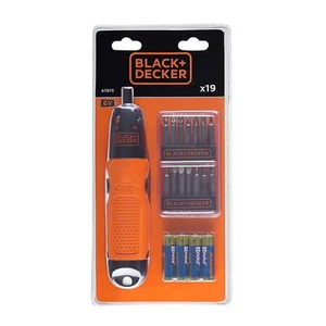 Mini taladro BLACK+DECKER a batería 6v 19 insertos A7073 - Imagen 1 de 6