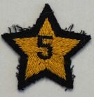 American Legion Patch 5 Year Membership Gold Star Embroidered Badge Vintage