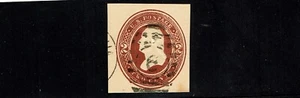 1884- U.S. STAMPED ENVELOPE 2c Brown on Amber Washington U67 Sc#U278 Nice Cancel - Picture 1 of 1