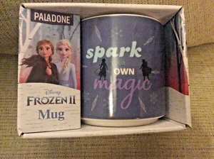 BNIB New Boxed Disney Frozen II Ceramic Mug - Spark Your Own Magic - Elsa Anna - Picture 1 of 3