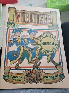 Antiker Katalog Wurlitzer Automatik Musikinstrumente Chicago Cincinnati - Bild 1 von 9