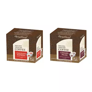 Combo de café Harry & David, frambuesa de chocolate, pacana caramelo cajas de 2/18 quilates - Imagen 1 de 5