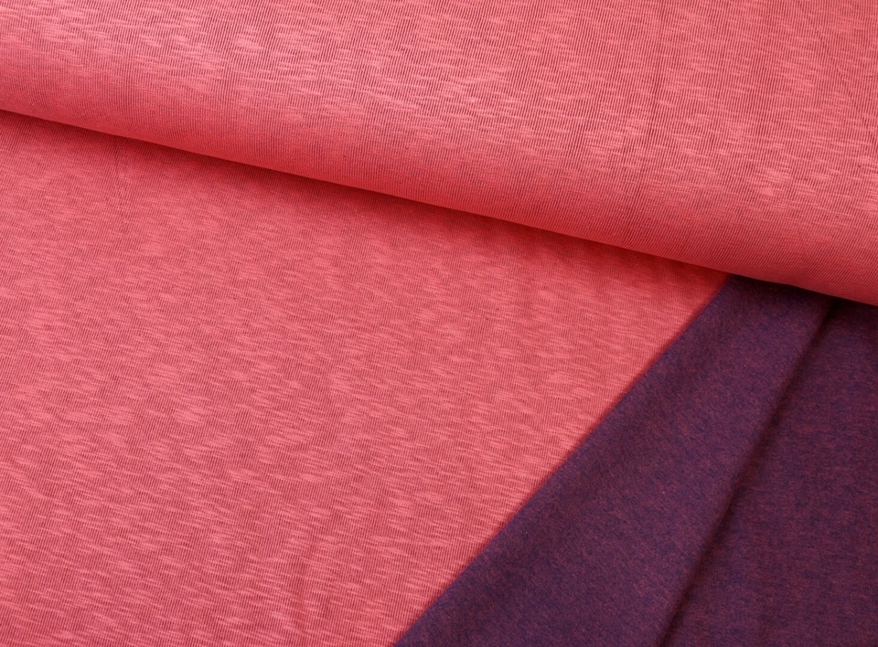 BAUMWOLLSTRICK Stoff Strickstoff Mara Double-Knit CORAL meliert EUR 17,98/m - Bild 1 von 1