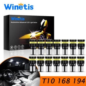 T10 168 2825 194 CANBUS LED Bulbs ERROR FREE Super White License Plate Light 10x - Foto 1 di 10