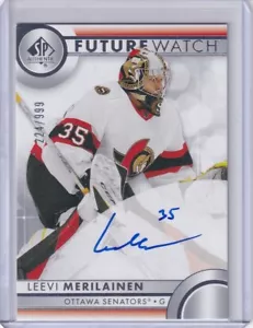 Leevi Merilainen, Ottawa Senators 2023-24 Future Watch Auto 224/999 #138 - Picture 1 of 2