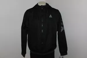 Reebok Outwear Men's Rain Jacket Black Size L OMRB449R - Picture 1 of 6