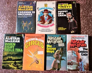 7 Alistair MacLean Bücher Posten. Puppe an Kette. Breakheart Pass. Plus 5 weitere - Bild 1 von 9