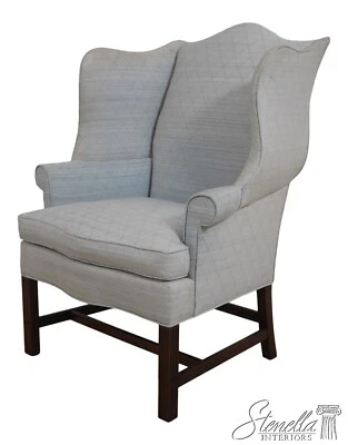68369: BAKER Chippendale Mahogany Wing Back Easy Chair - Image 1 of 4
