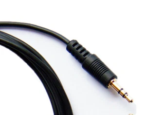 Cable auxiliar enchapado en oro 6 pies de largo para automóvil música cable auxiliar para teléfonos inteligentes Asus - Imagen 1 de 5