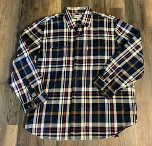 CARHARTT Men's Relaxed Fit  Plaid Flannel Heavyweight Shirt Size 2XL - Picture 1 of 2