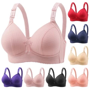 Oversize Bras for Women Push Up Bras Gathering Lifting Solid Support Sports Bra - Picture 1 of 45