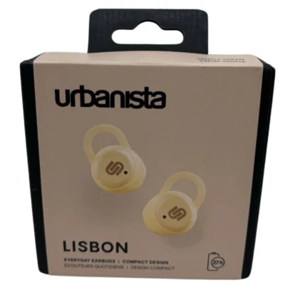 Urbanista Lisbon True Wireless Earbuds Bluetooth Earphones Small In Ear Gold - Image 1 of 4