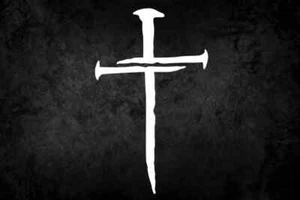Cross Nails Vinyl Die Cut Decal Sticker - Jesus Christ Christian Religious God - Picture 1 of 1