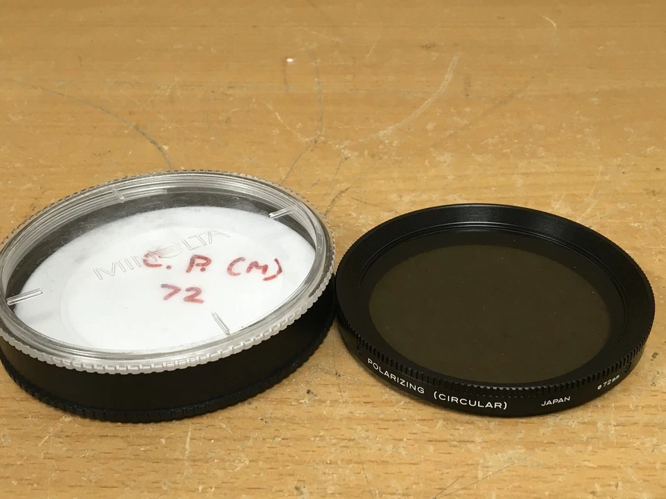 Minolta 72mm Filter Polarizing Circular CPL Lens Photography Accessory - Image 1 of 3