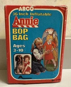 Little Orphan Annie Inflatable Bop Bag 36” Tall 1981 Made by Arco New In Box - Picture 1 of 3