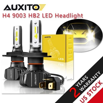 2X H4 9003 HB2 9000LM LED Headlight Bulb Conversion Kit High Low Beam 6500K B7 Foto 1 de 4
