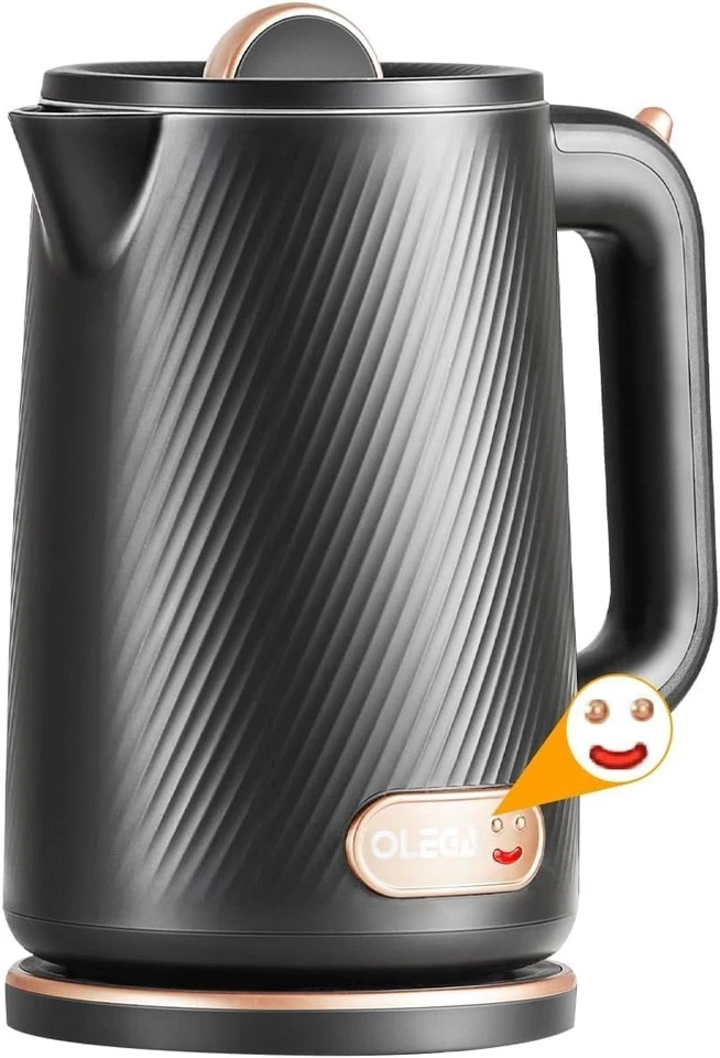 OLEGA Electric Kettle - 1500W Electric Tea Kettle 1.8L Stainless Steel Inner - Image 1 of 4