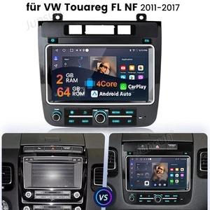 Für VW Touareg FL NF 2011-2017 Autoradio GPS Navi 2+64GB Android 14 Carplay DAB+ - Bild 1 von 18