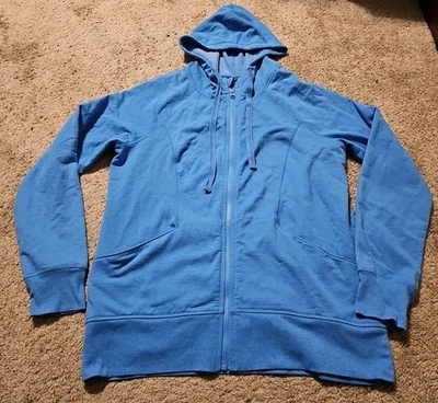 Z By Zella Womens Blue Zip Up Jacket Hoodie Size XL - Image 1 of 4