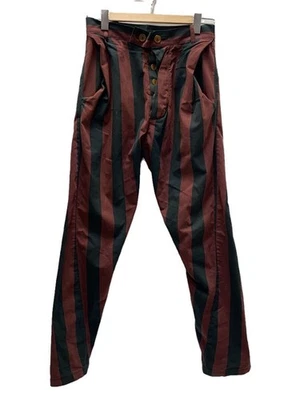 Parte inferior masculina Vivienne Westwood Vivienne Westwood 44 algodão listra BRD VW V1 86509 - Imagem 1 de 4