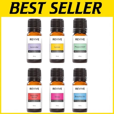 Kit básico de aromaterapia 100 % pura Revive - Alivio del estrés y apoyo al estado de ánimo Foto 1 de 4