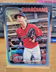 2024 Topps Update Rainbow Foil Gavin Williams US294 Cleveland Guardians Rookie - Bild 1 von 2