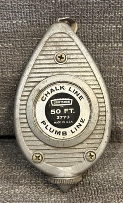 VTG Sears Craftsman 50 Foot Ft Chalk Line Plumb Line 3773 USA NO BOX - Image 1 of 4