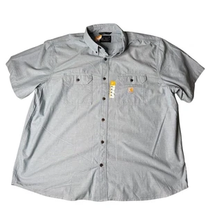 Carhartt Arbeitshemd Relaxed Fit Kurzarm Knopfleiste hellblau 3XL - Bild 1 von 7
