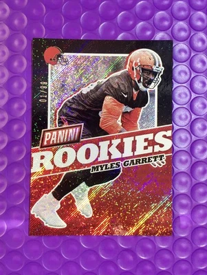 Myles Garrett 2017 Panini The National Rookies Rapture 01/99   1st on Print - Image 1 of 2