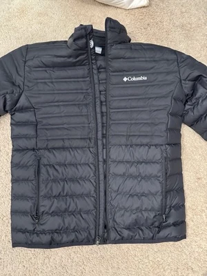 Jaqueta Columbia Masculina Grande Preta Omni Intercâmbio de Calor Isolado Casaco Tampão de Esqui - Imagem 1 de 4