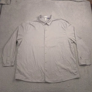 Artefact Button Up Shirt Men’s 3XL Gray Long Sleeve Stretch Cotton Blend - Picture 1 of 10