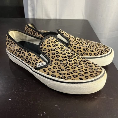 Vans Sneakers Mens 10 Leopard Cheetah Print Slip On Shoes UltraCush - Image 1 of 4